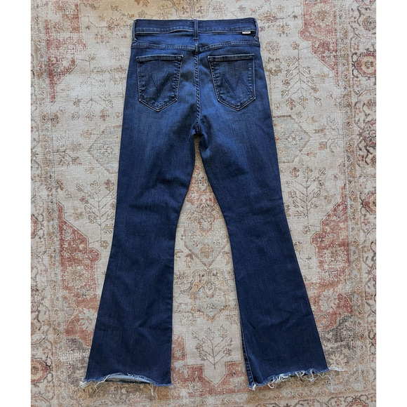 Mother The Weekender Fray Mint Condition Denim Jeans Size 27 Stretch Flare - Picture 10 of 11